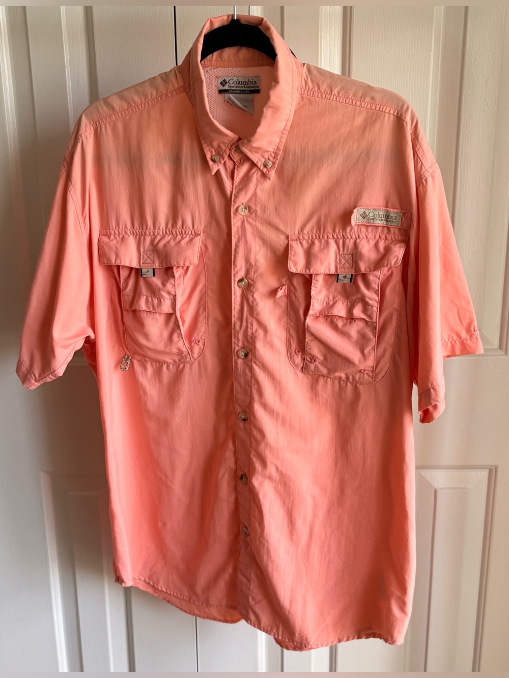 Columbia Men's Coral Button-Down Shirt - Picture 2 of 3